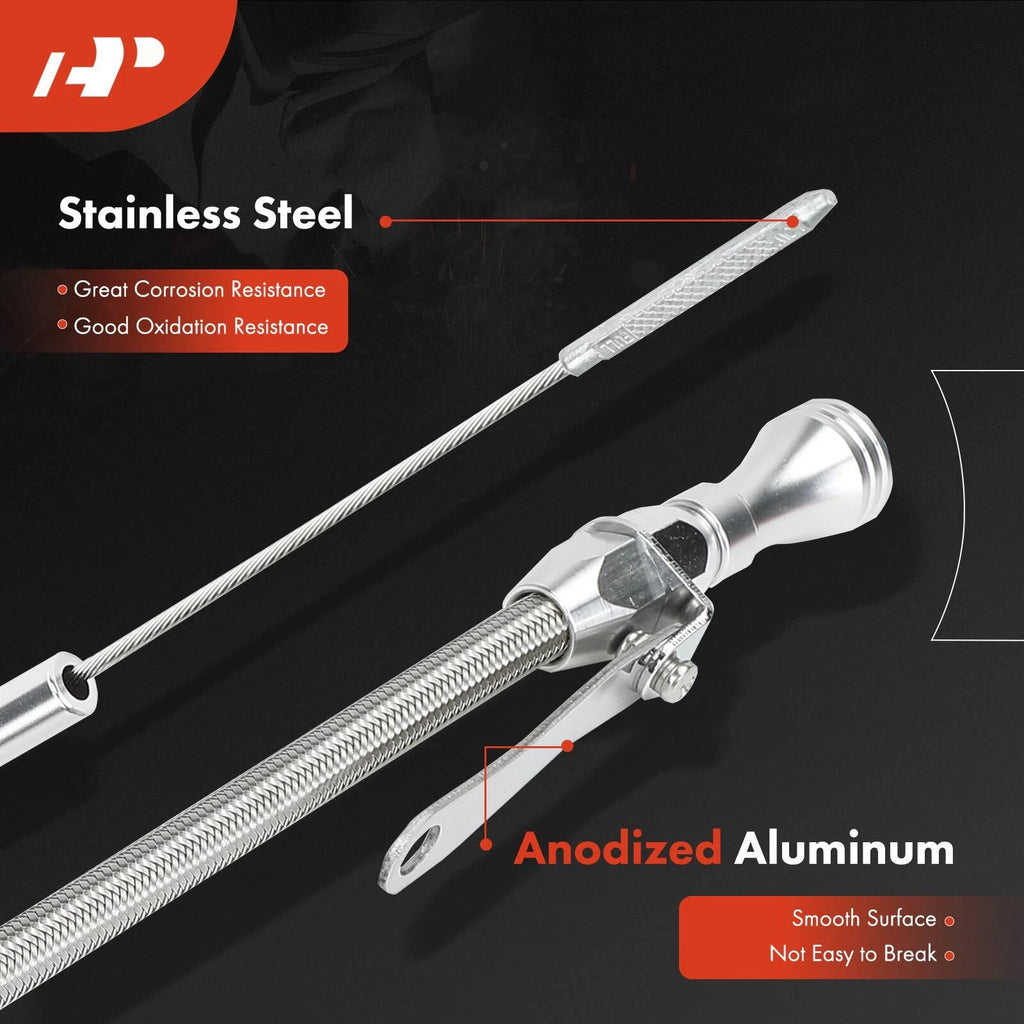 Flexible Stainless Steel Engine Oil Dipstick for Chevy Small Block (1960–2000)