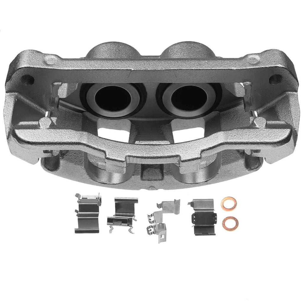 2X Front Brake Caliper with Bracket for Ford F-250 Super Duty (2013–2022)