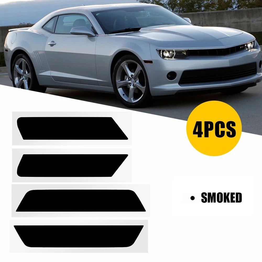Smoke Front and Rear Market Light Blackout Kit for Chevrolet Camaro (2010–2015)