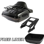 LED Backrest Pad Mount Rack for Harley Touring (2014–2023)
