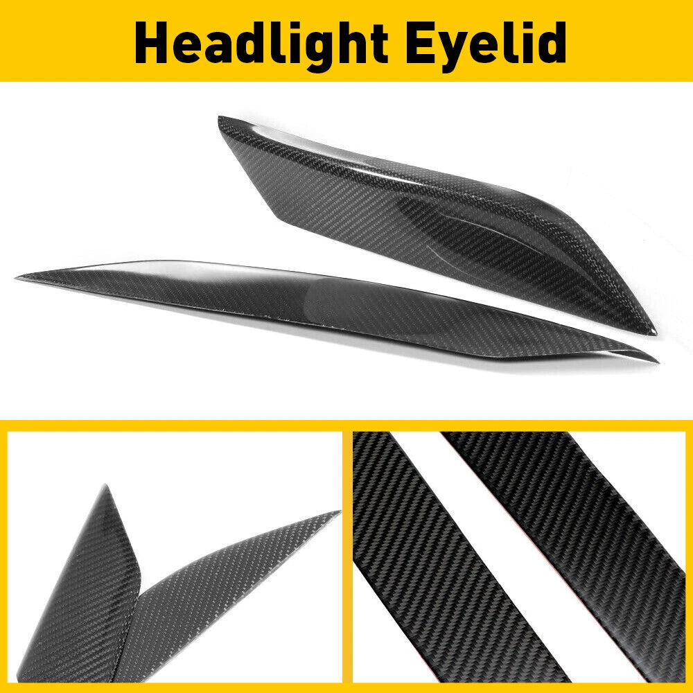 Carbon Fiber Headlight Eyelids for Nissan 350Z Z33 (2003–2009)