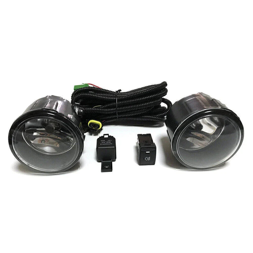 ABS Fog Light Lamps with Wiring & Switch for Nissan QASHQAI (2014-2017)