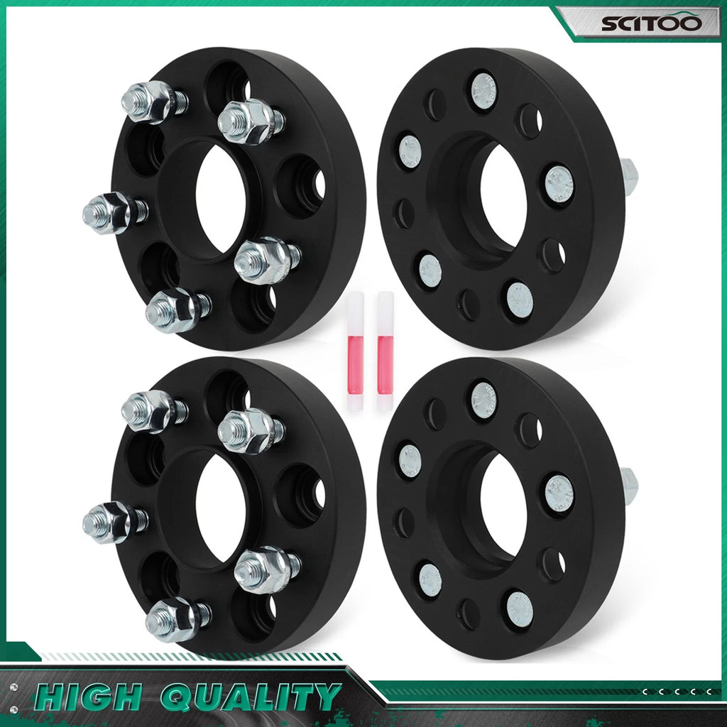4X 1" Hub Centric Wheel Spacers 5x108 12x1.5 for Ford Thunderbird Escape (2000–2005)