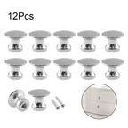 12X Silver Zinc Alloy Drawer Cabinet Pull Handles for Furniture