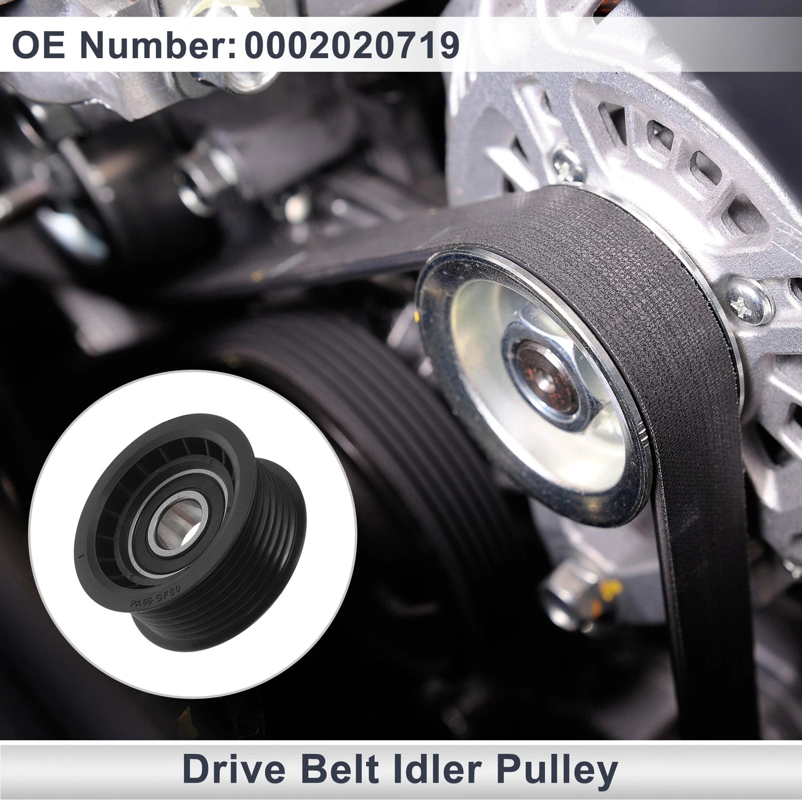 Drive Belt Idler Pulley for Mercedes-Benz S-Class (1999–2013) No. 0002020719