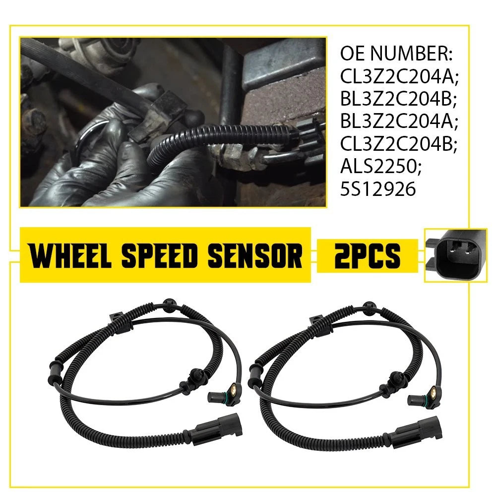 Set of 2 ABS Speed Sensors for Ford F-150 Lincoln Navigator (2011–2014)