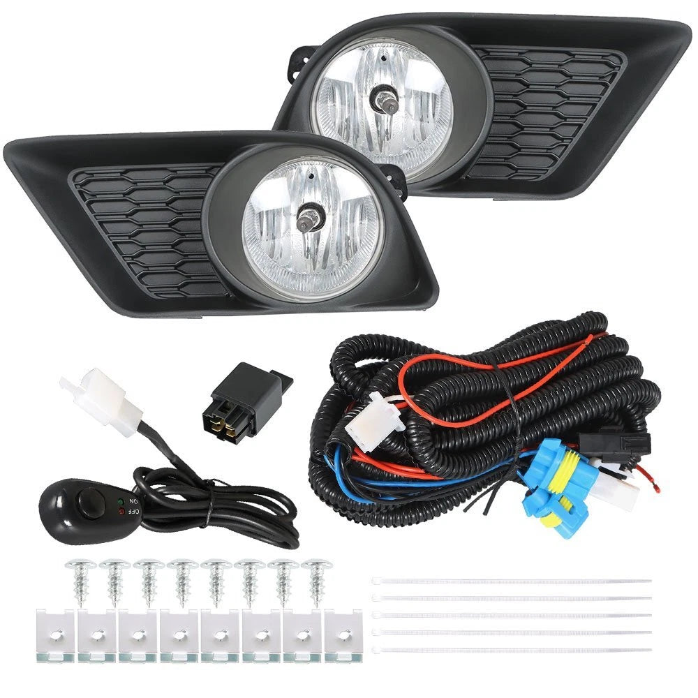 2X Fog Lights for Dodge (2011–2014) with Bulbs, Switch, Wiring Kits