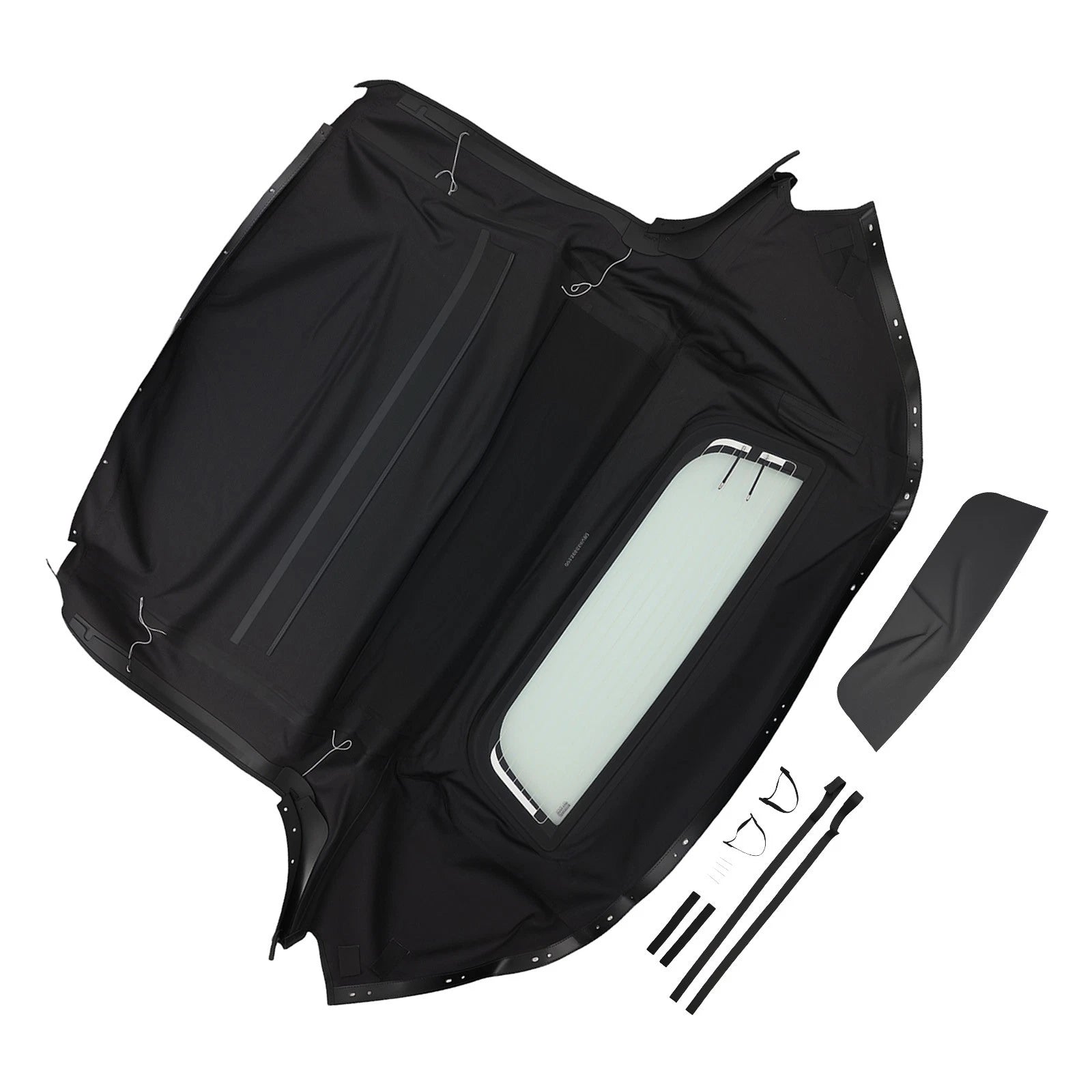 Black Glass Window Top for Honda S2000 (1999–2009) PVC Convertible Cover