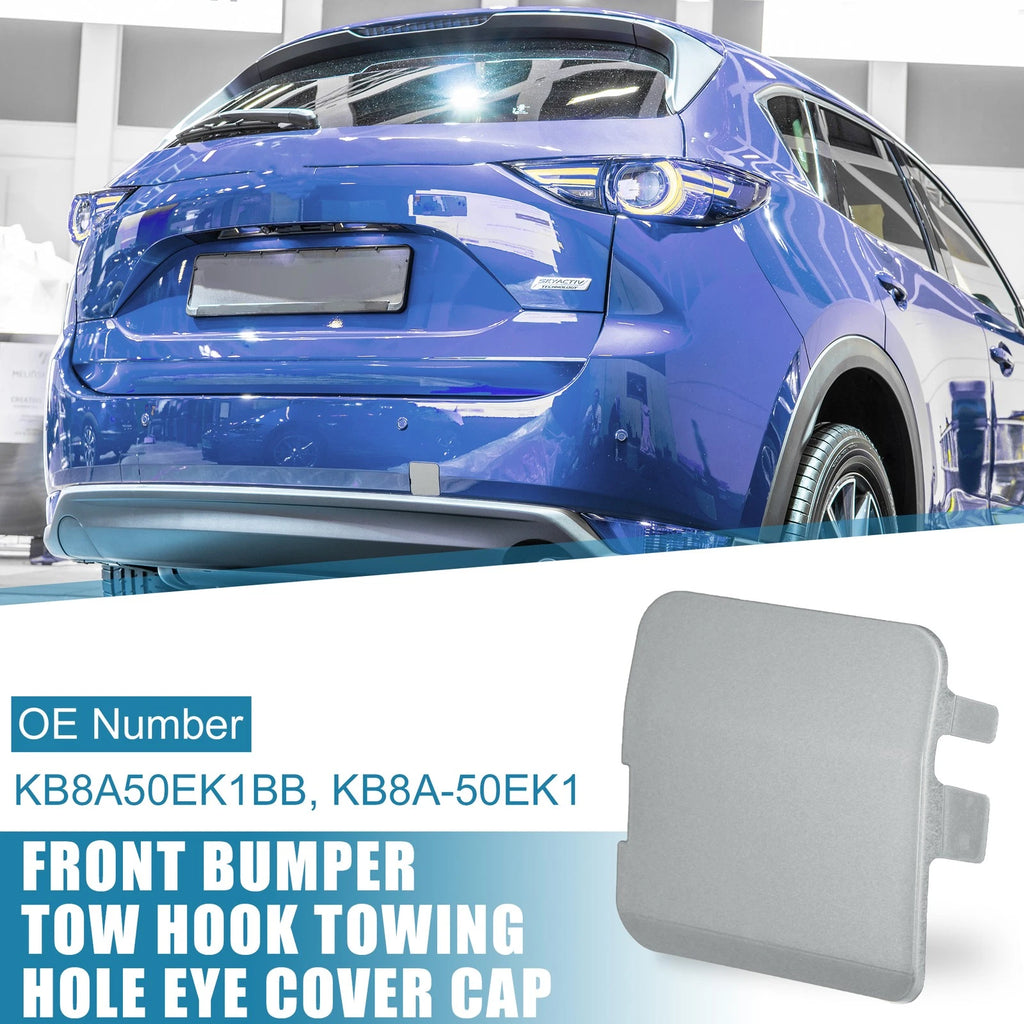 Tow Hook Cover Cap for Mazda CX-5 (2017–2021) - Silver Tone