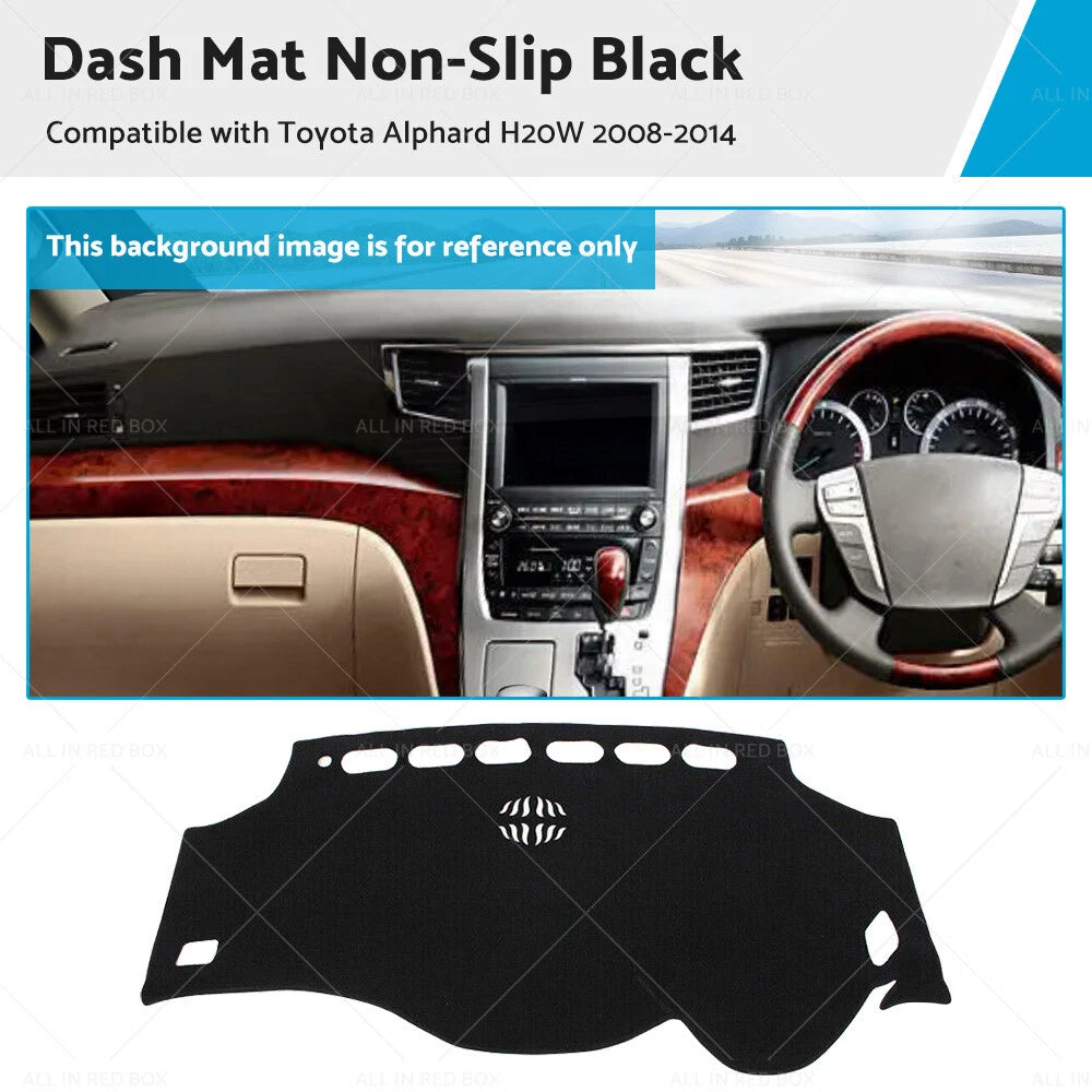 Non-Slip Dash Mat for Toyota Alphard H20W (2008–2014) Dashboard Cover
