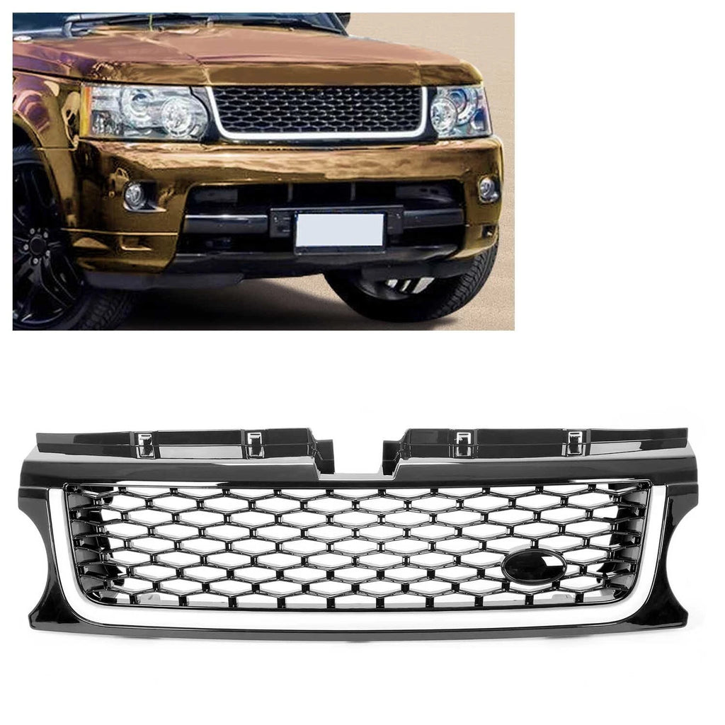 Upper Bumper Diamond Mesh Grille for Land Rover Range Rover Sport (2010–2013)