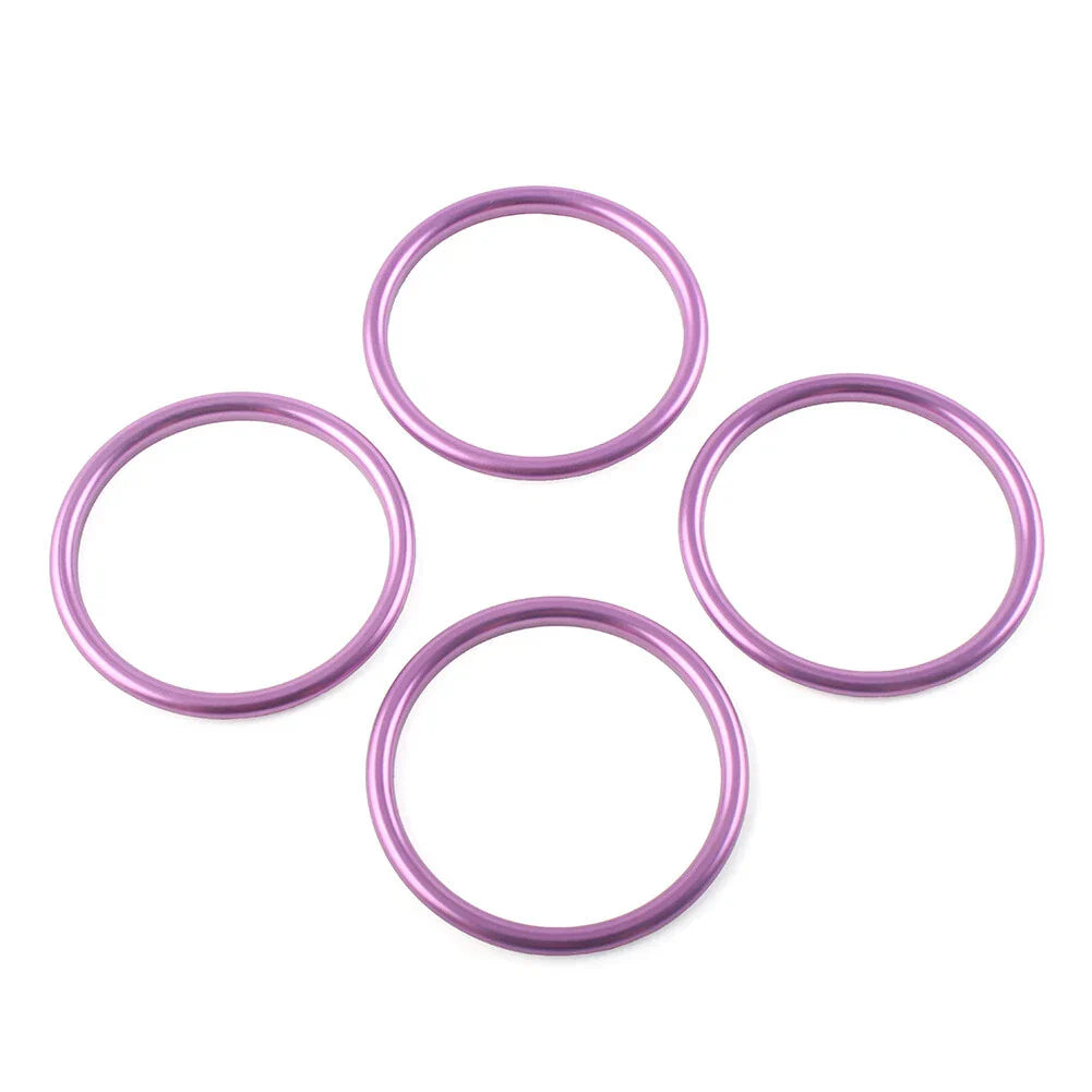4x Air Condition Vent Outlet Trim Rings for Audi A1 S1 2010-2018 Purple