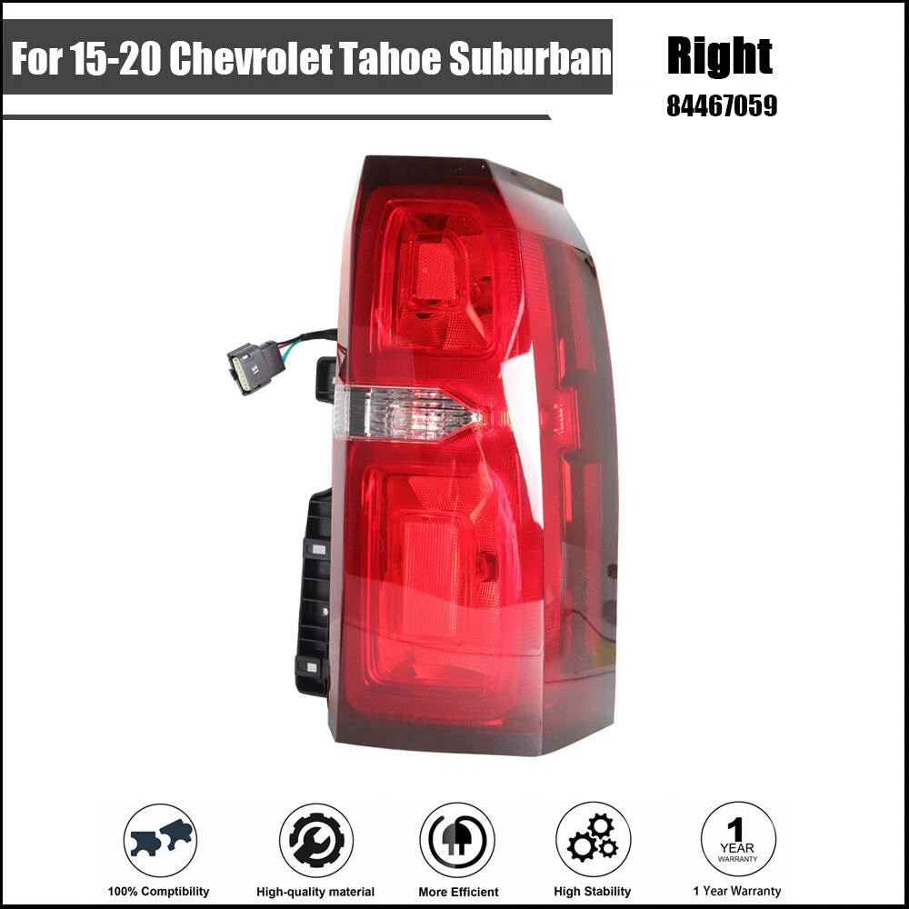 Right Passenger Side Tail Light Assembly for Chevrolet Tahoe Suburban (2015–2020)