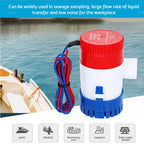 12V 750GPH Submersible Bilge Pump for Marine Yacht Boat
