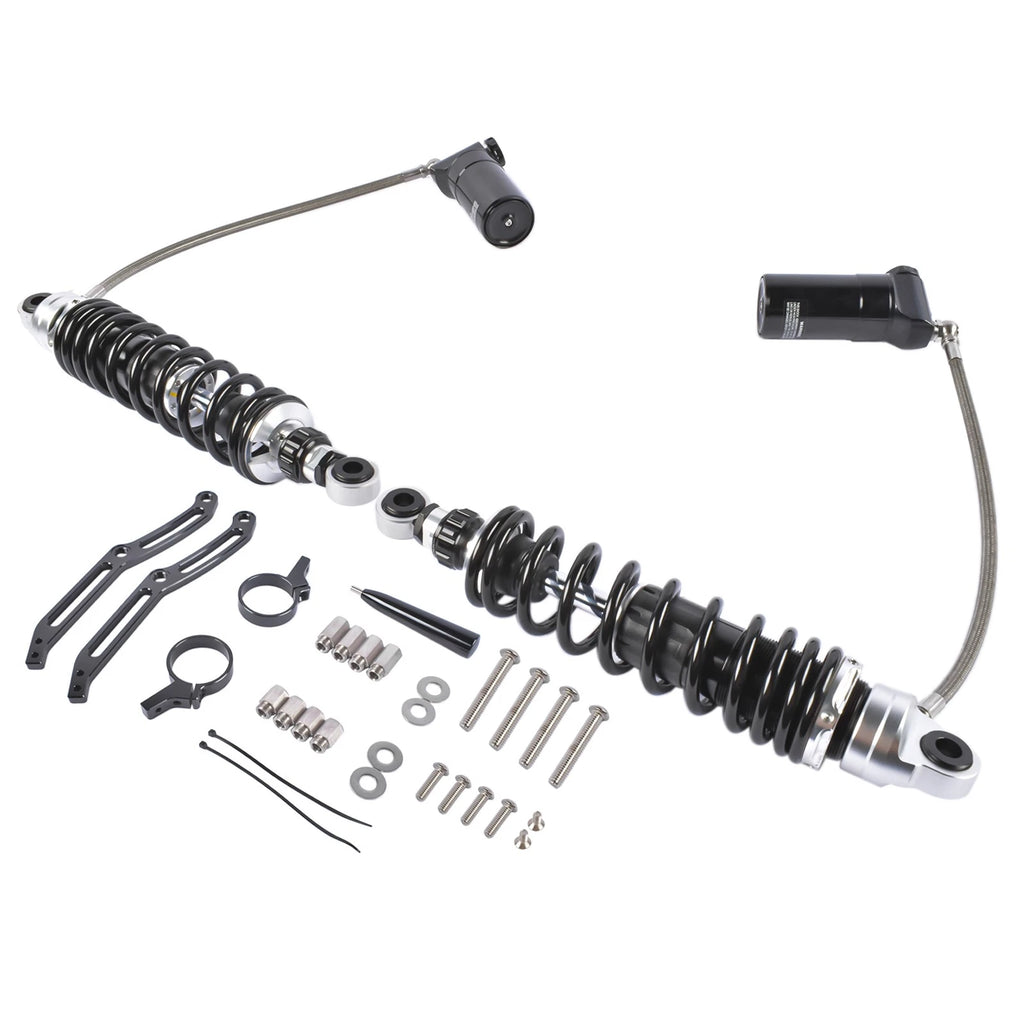 Adjustable Remote Reservoir Rear Shock Absorbers for Harley Electra Glide (2014–2024)