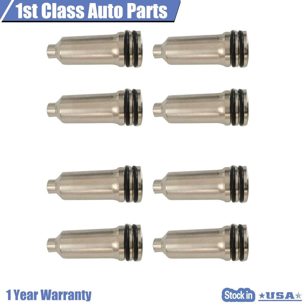 Set of 8 Injector Cups & O-rings for Chevrolet Silverado 2500 HD (2001–2004)
