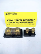 Zero Center Ammeter 50AMP & 500AMP with External Shunt for Blue Sea Systems
