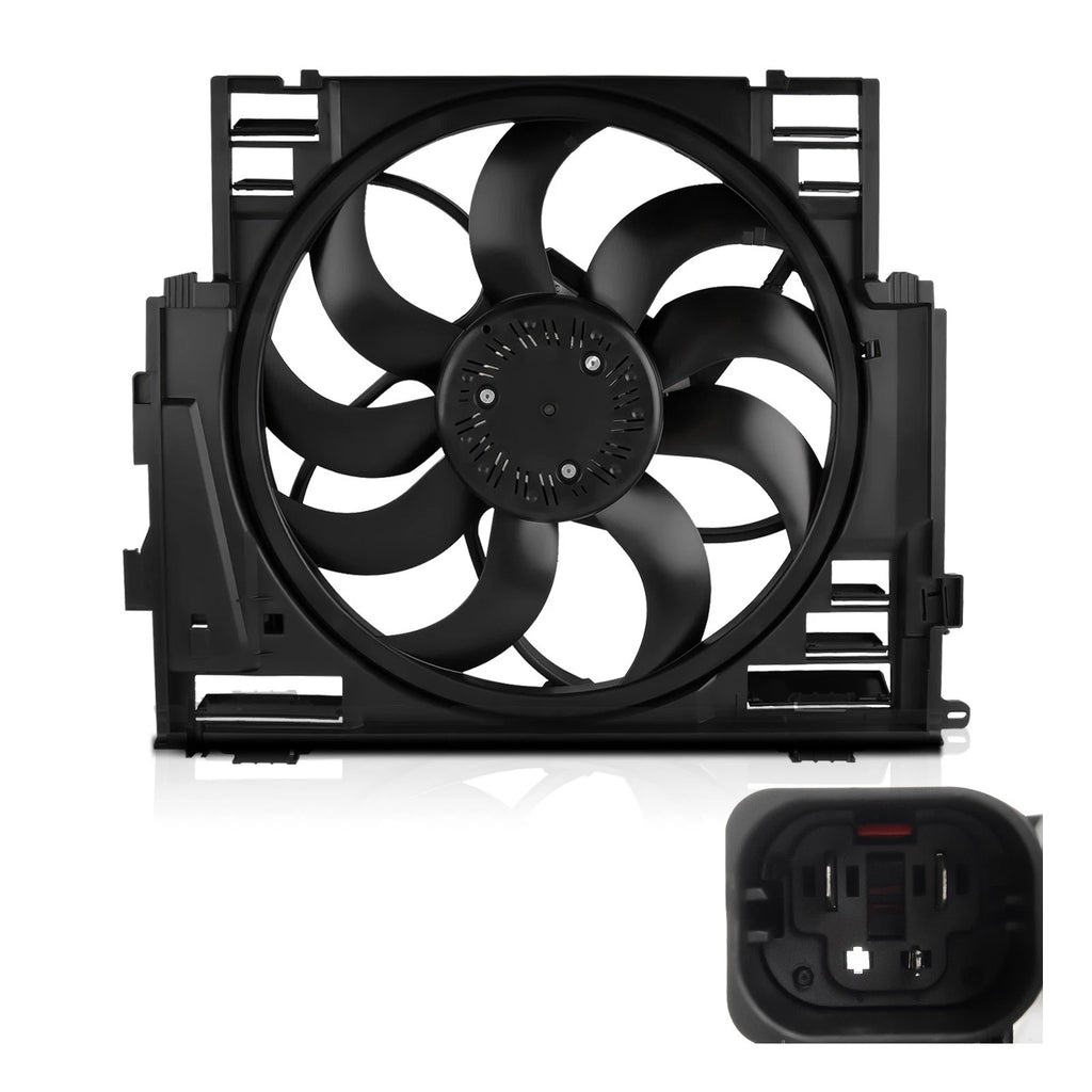 Radiator Cooling Fan for BMW 528i/528i xDrive (2012–2016) 17418617103, 17418619143