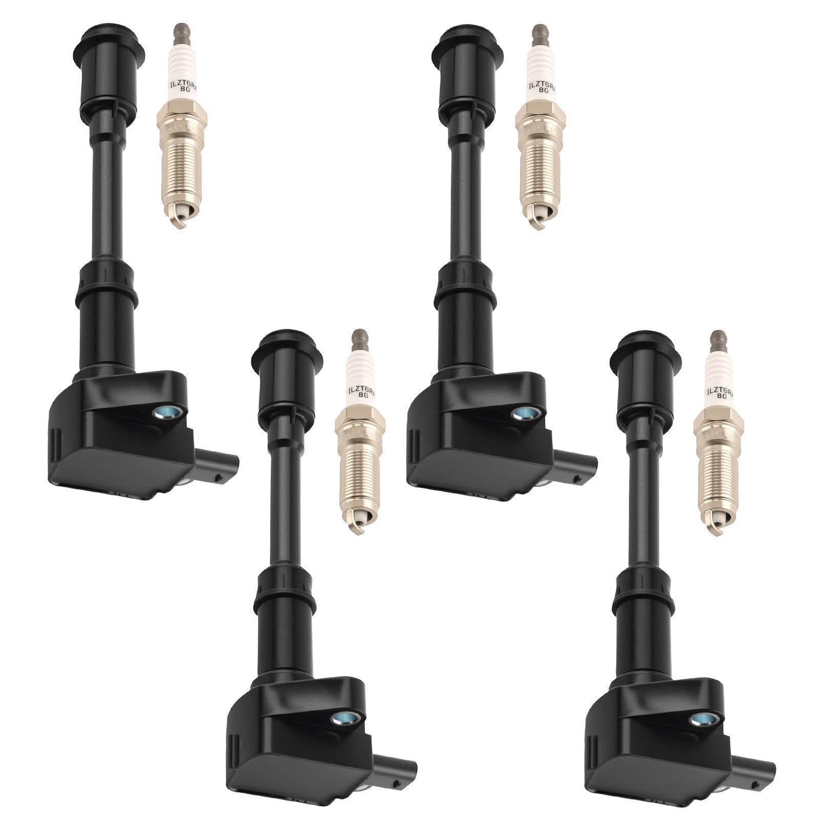 4X Ignition Coils & Spark Plug for Ford Escape Fusion 1.6L (2013–2016) UF674