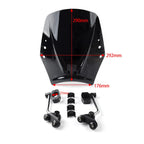 Windshield Deflector for Universal Motorcycle (Iridium)
