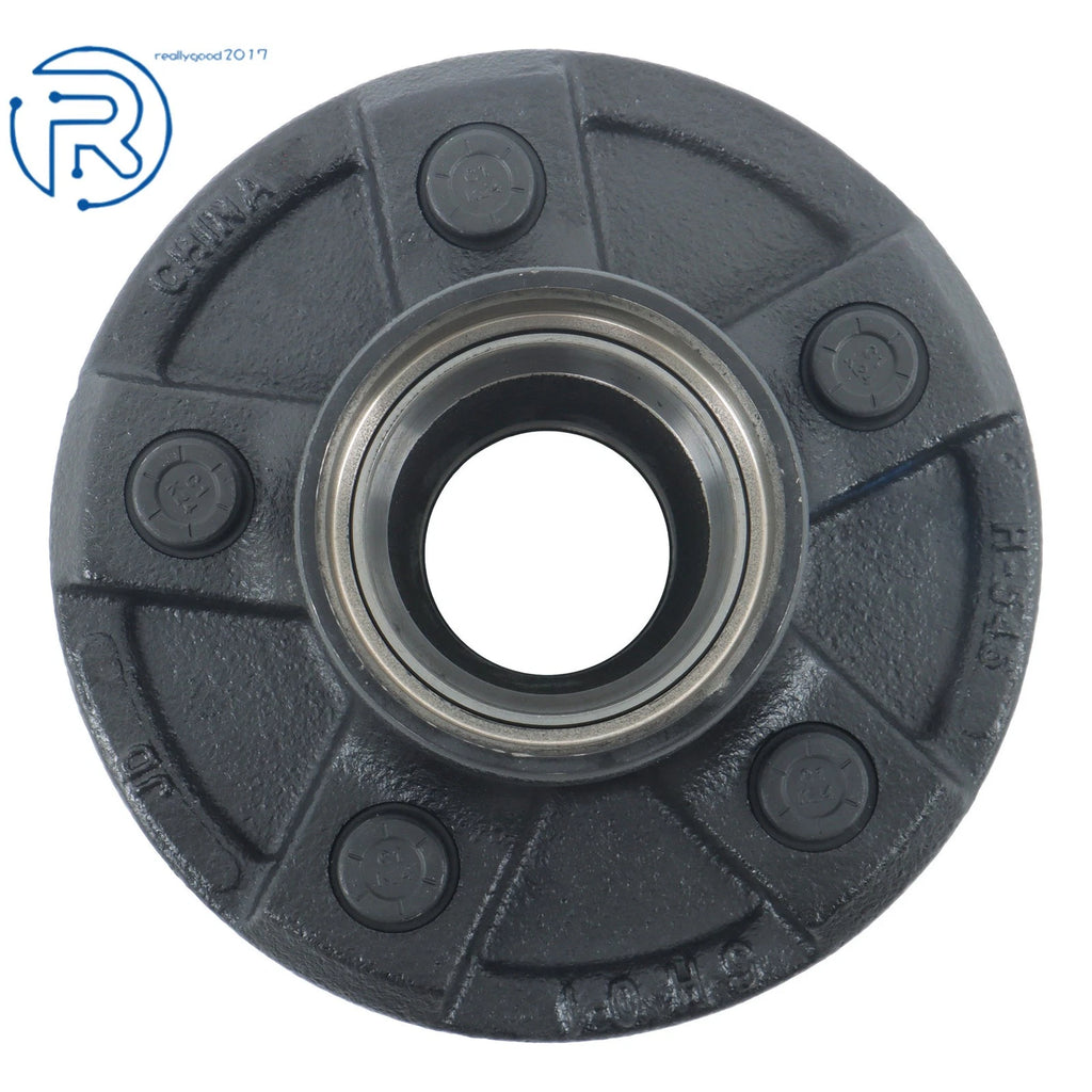 Set of 4 Trailer Hub Kit for 5 on 4.5" Spindle with Bearings