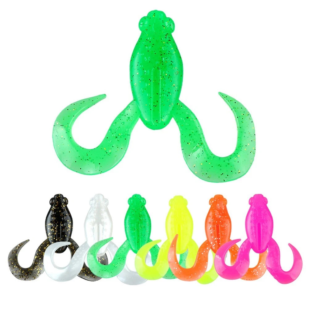 Set of 6 Silicone Floating Frog Lures for Pike and Bass (4cm, 9g)