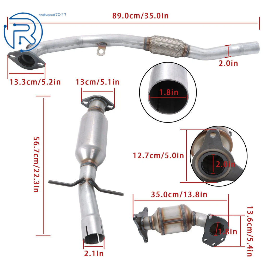 Catalytic Converter for Chevrolet Malibu 2.5L L4 (2013–2016) Direct Fit