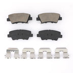 Set of 4 Disc Brake Rotors & Ceramic Pads for Hyundai Accent (2012–2017)
