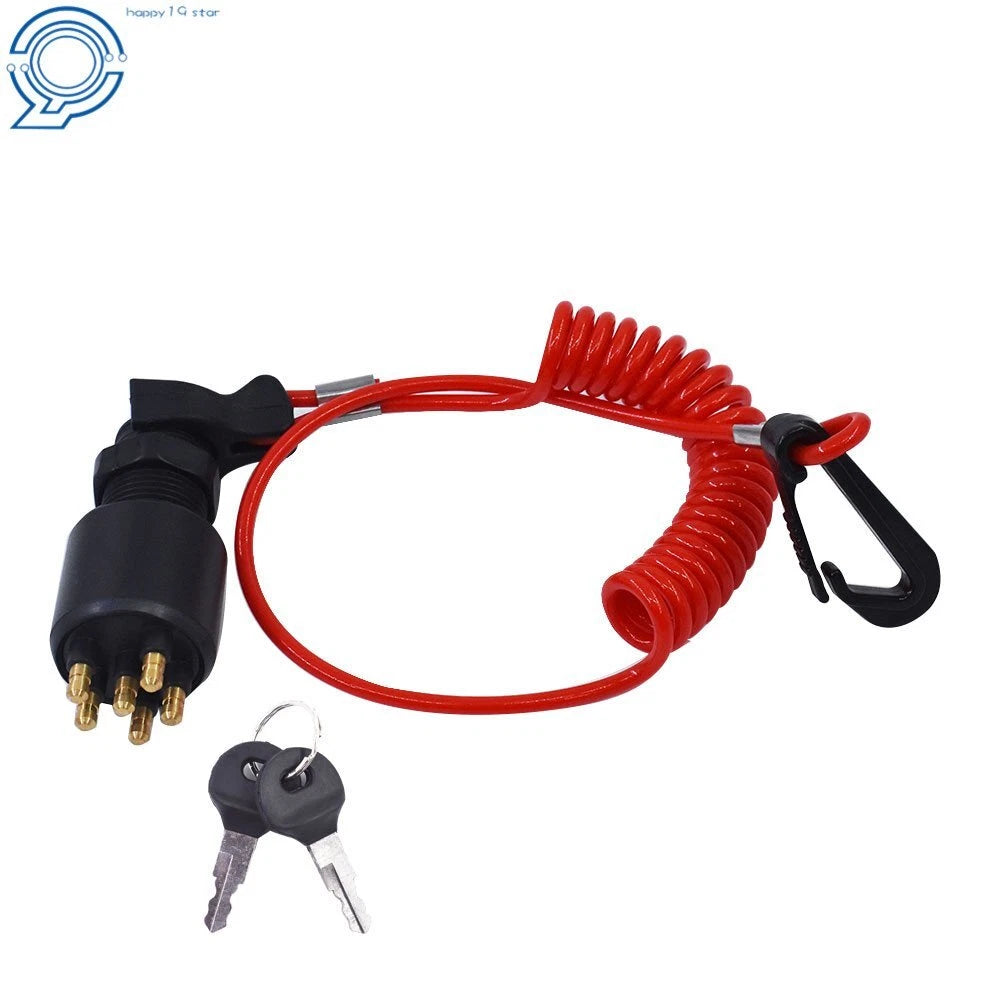Ignition Switch & Lanyard for OMC Johnson Evinrude (1996–Present)