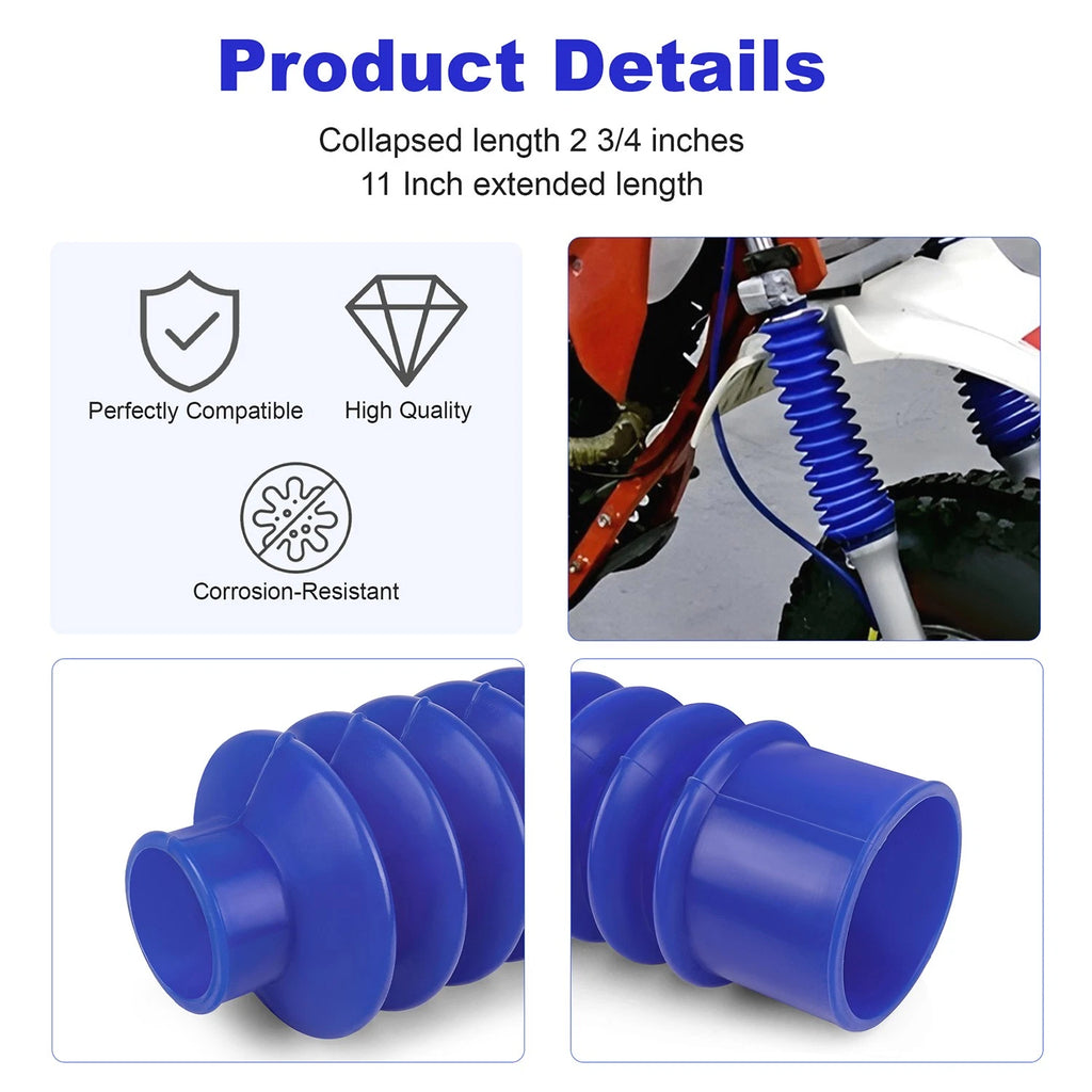 Universal Fork Boots for Honda ATC 200X (1983–1987) Blue