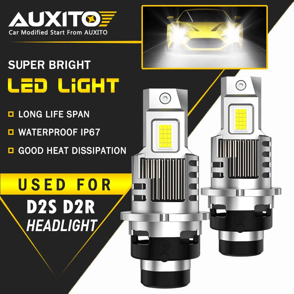 2Pcs D2S 6500K HID Xenon Replacement Headlight Bulbs for EV (Year Range)
