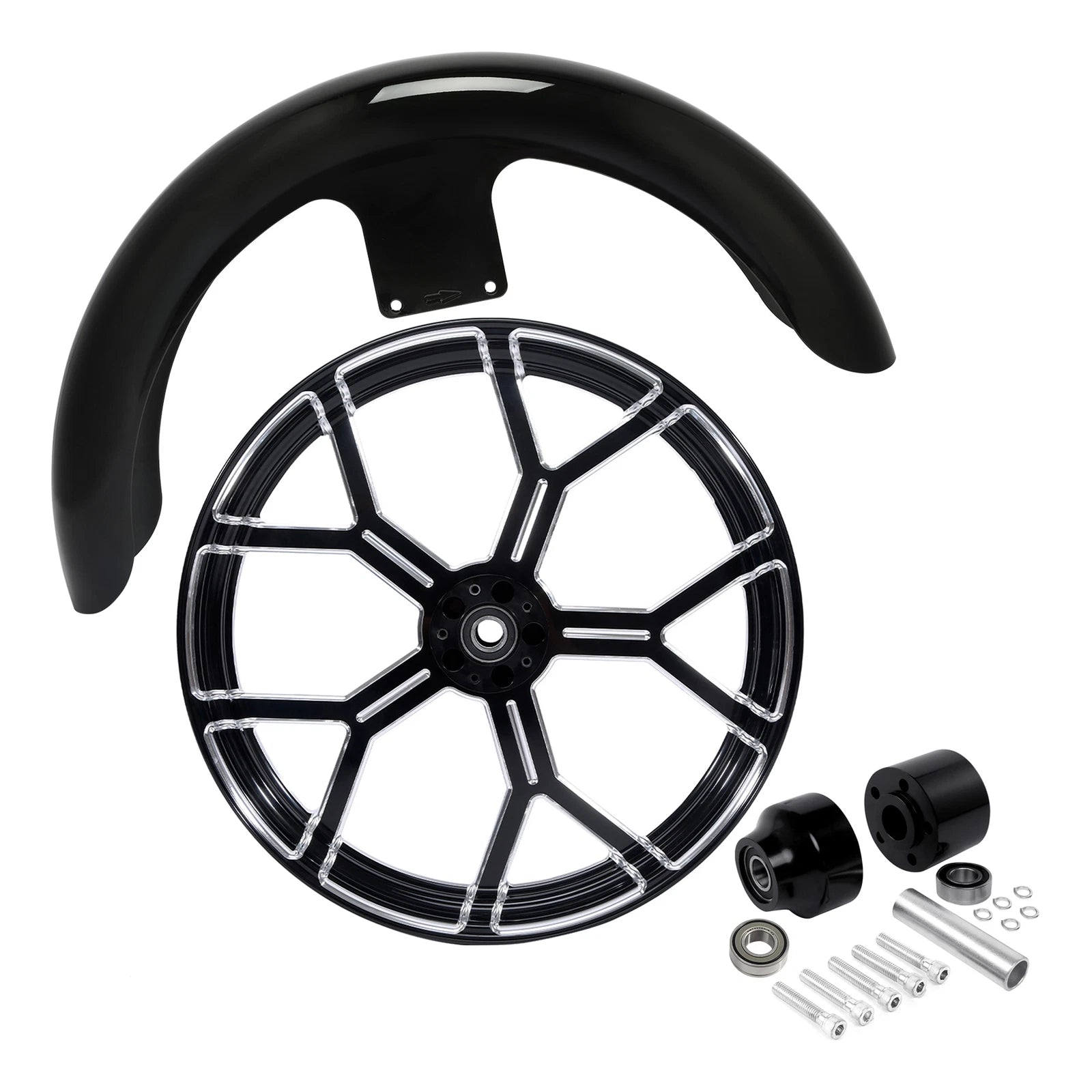 21" Front Fender Wheel Rim for Harley Touring (2008–2025) ABS 23