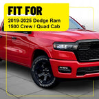 Set of 4 Gloss Black B-Pillar Cover Trim for Dodge Ram 1500 (2019–2025)