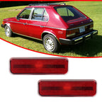 Set of 2 Side Marker Lights for Dodge Pickup Chrysler Plymouth Rear Red Lens