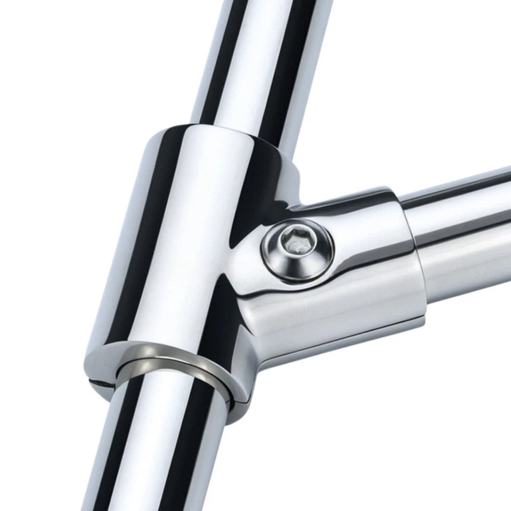 60 Degree Tee Fitting Pipe Clamp 316 Stainless Steel for Marine 22mm 25mm