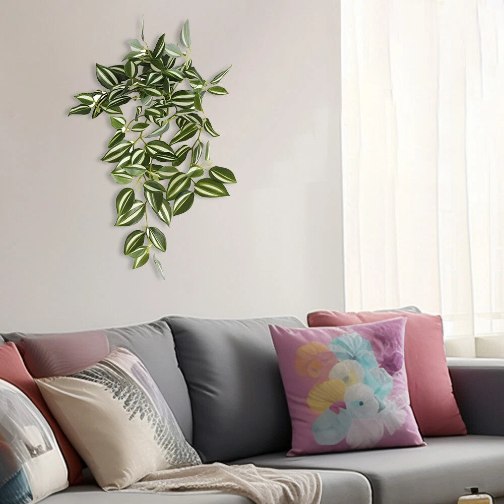 Artificial Plants 15" Faux Peperomia Hanging (Suitable for Any Model)