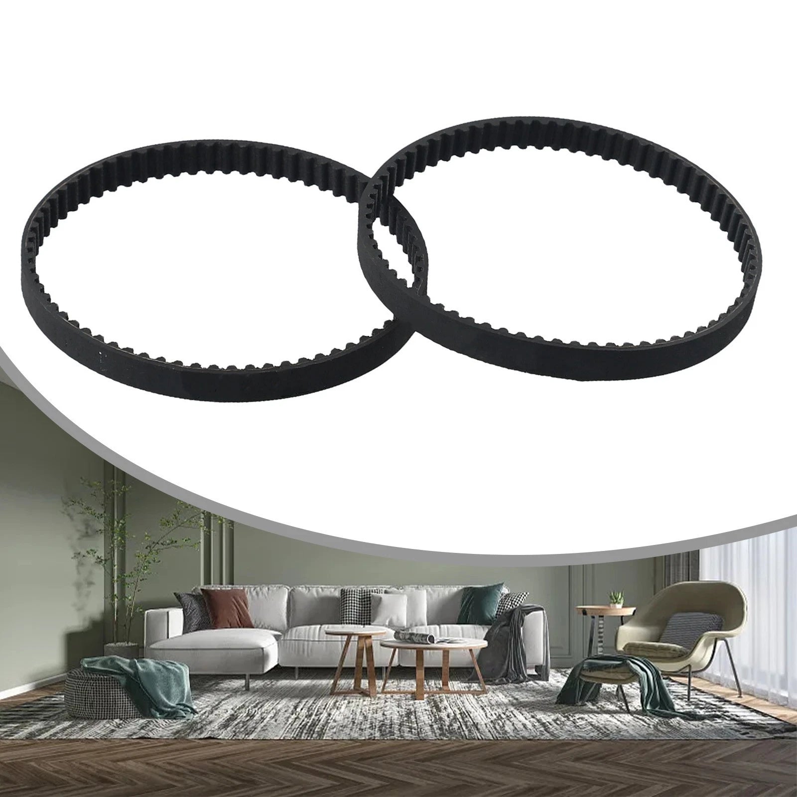 2pcs Belt for Shark Vacuum Cleaner NV355, NV355CS, NV356, NV356E