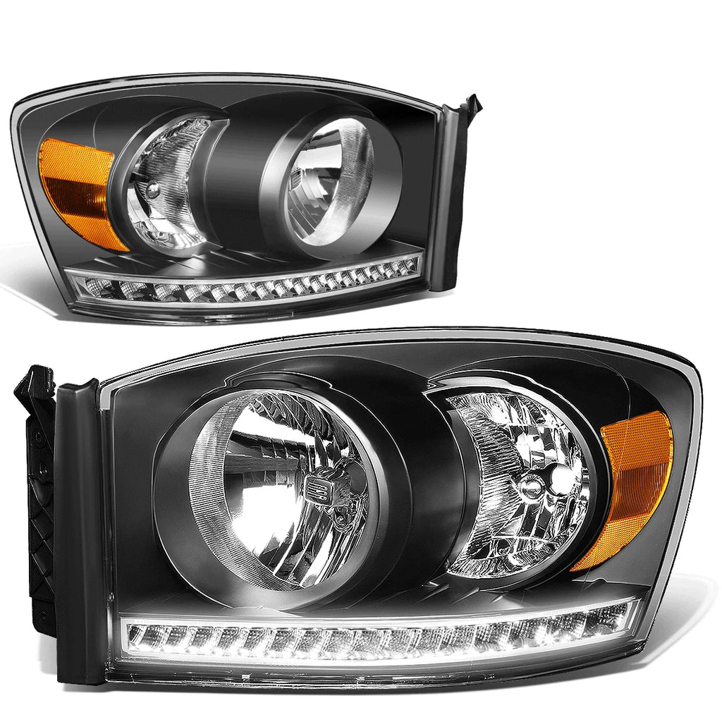 LED DRL Headlight Lamps for Dodge Ram 1500/2500/3500 (2006–2009)