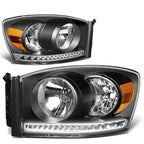 LED DRL Headlight Lamps for Dodge Ram 1500/2500/3500 (2006–2009)