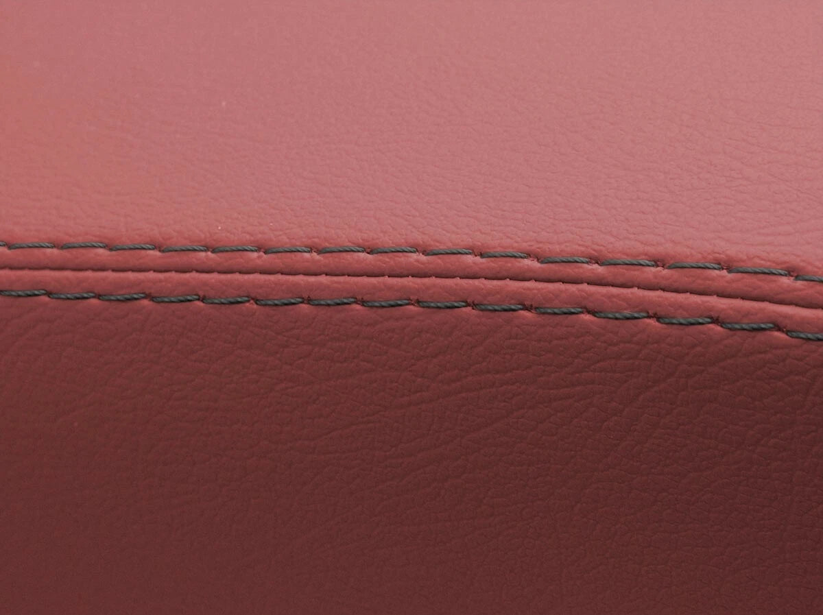 Leather Manual Shift Boot Cover for VW Jetta Vento MK3 (1991–1998) Red Black Stitch