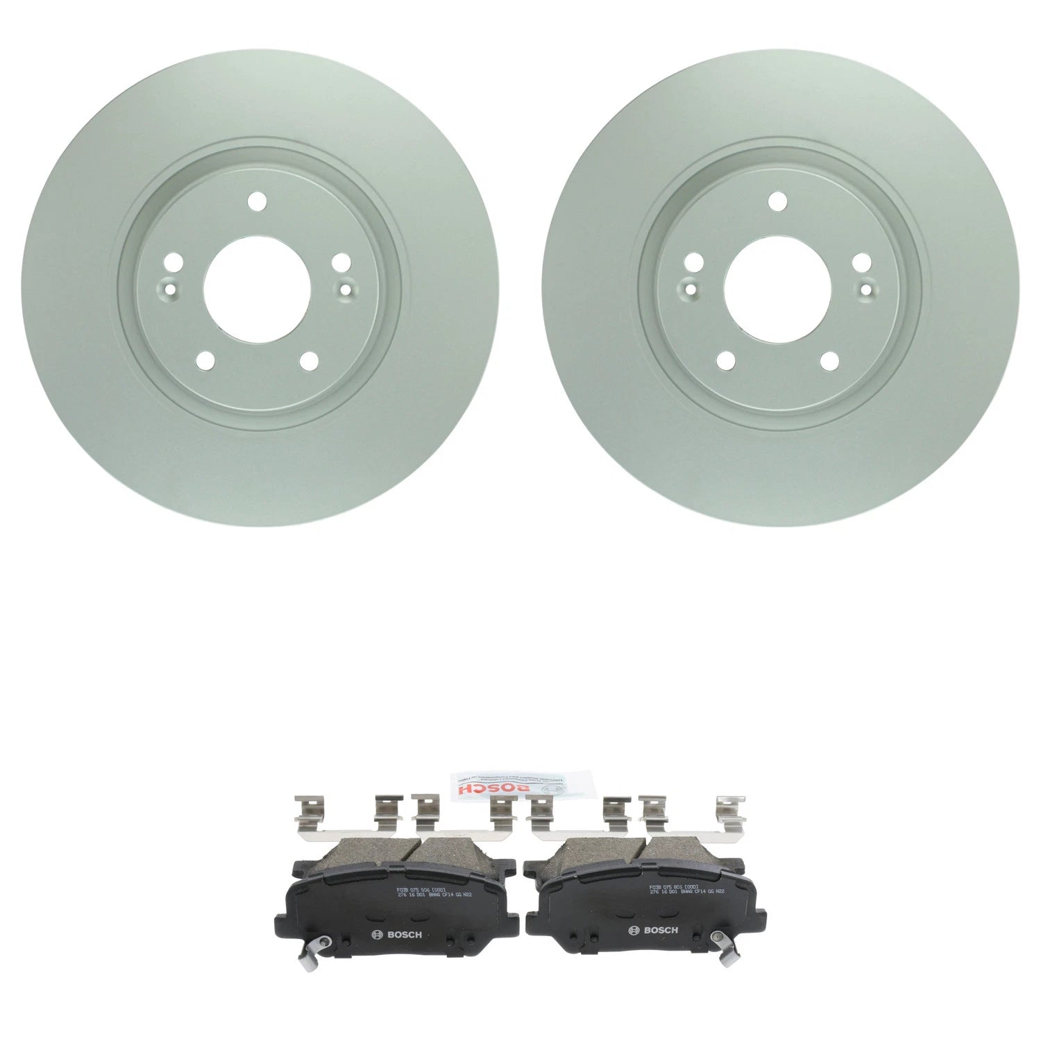 Bosch Quietcast Ceramic Disc Brake Pad Kit & 320mm Rotors for Kia Optima