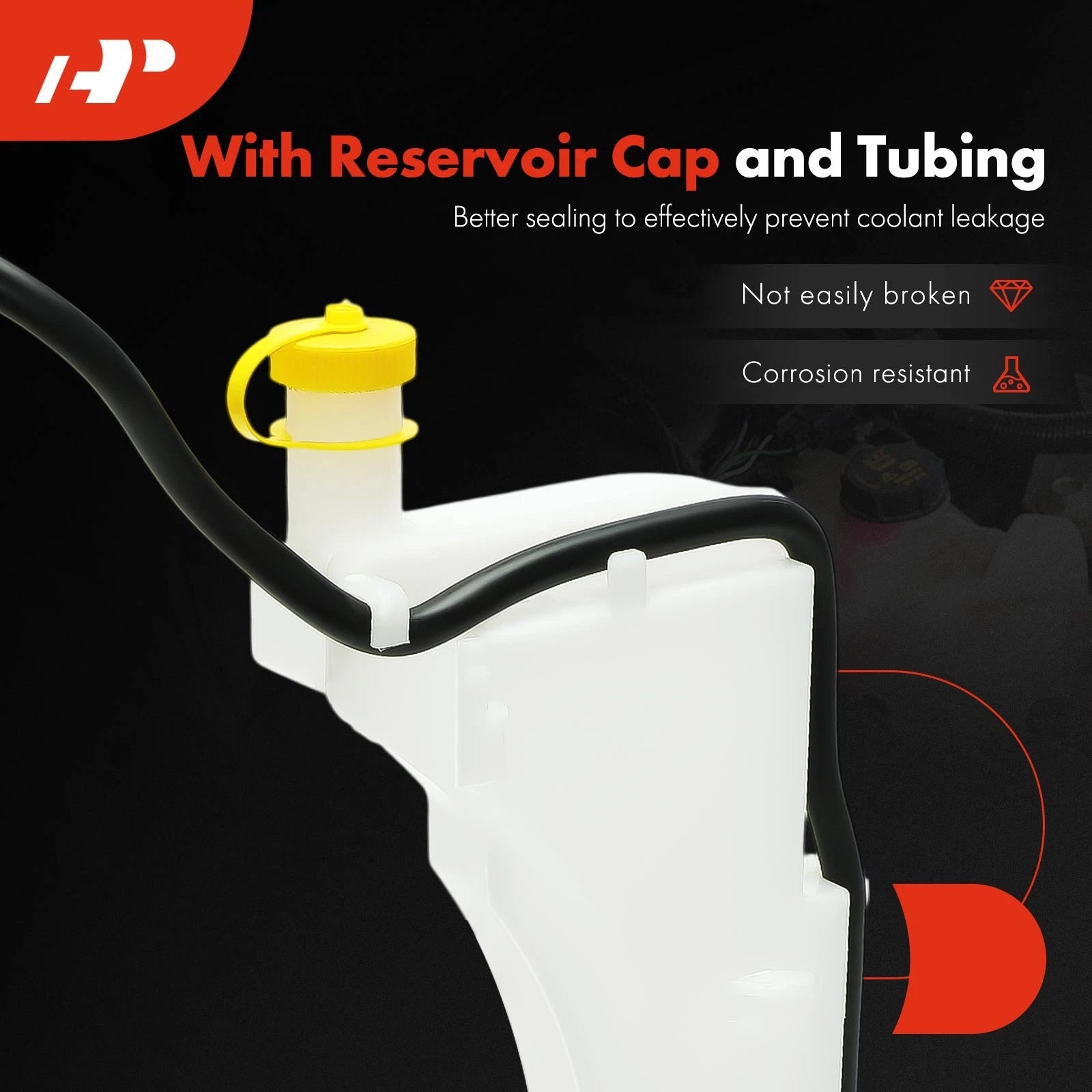 Front Engine Coolant Reservoir with Cap & Hose for Nissan Juke (2011-2017)