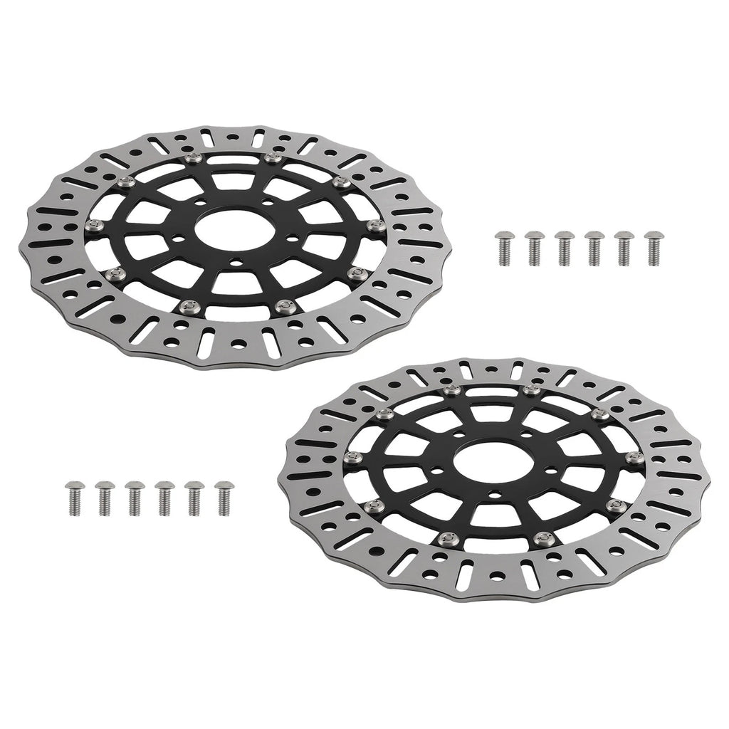 Pair 11.8" Floating Front Brake Rotor Disc for Harley Touring (2008–2019)
