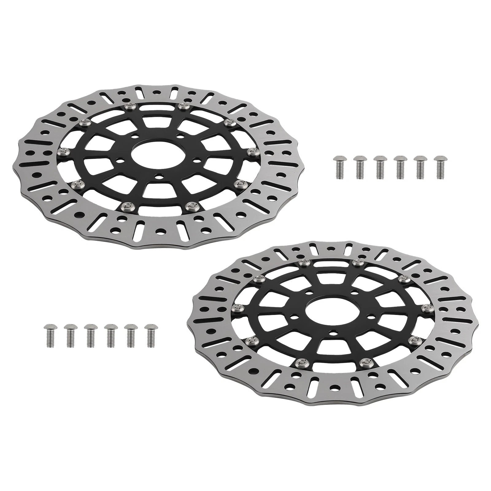 Pair 11.8" Floating Front Brake Rotor Disc for Harley Touring (2008–2019)
