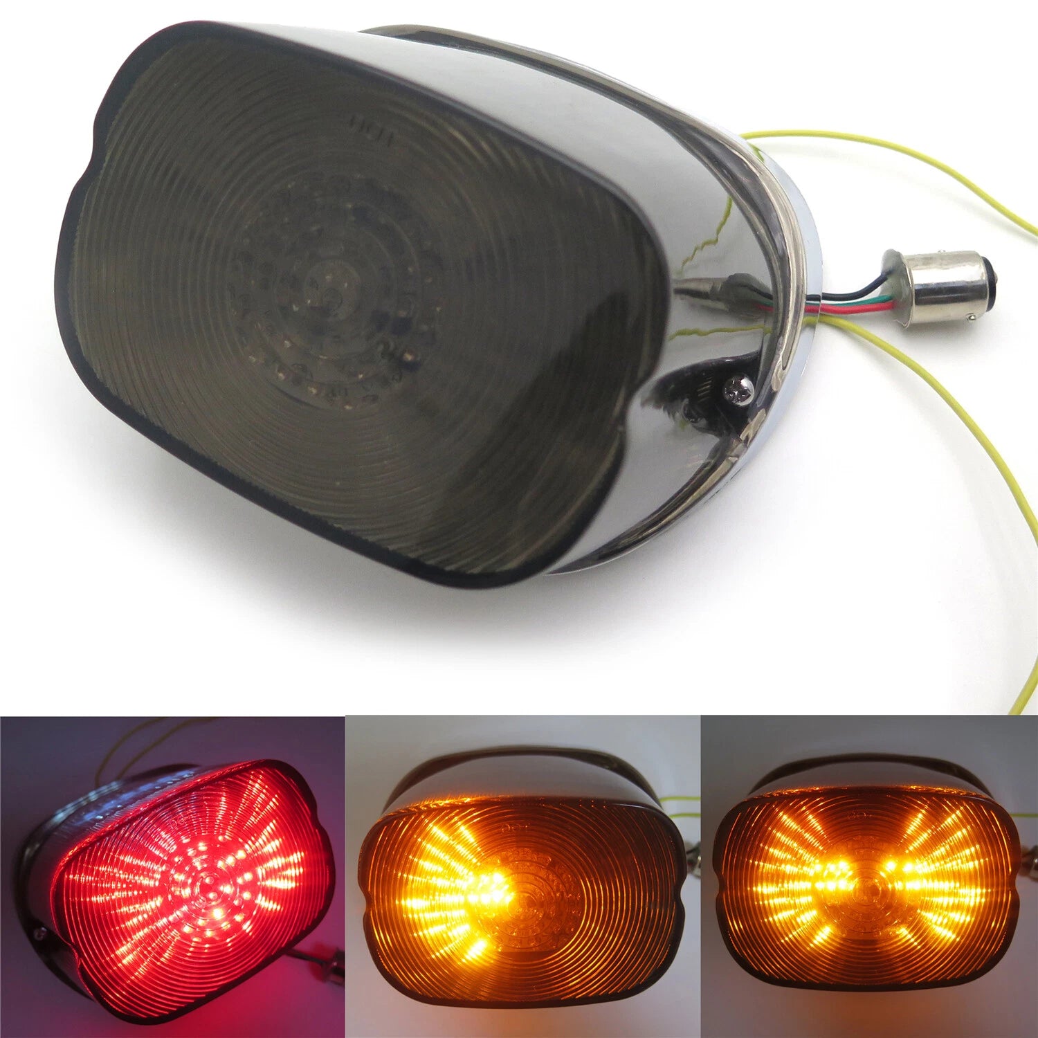 Smoke LED Tail Brake Turn Light for Harley Sportster Softail Dyna (1991–2010)