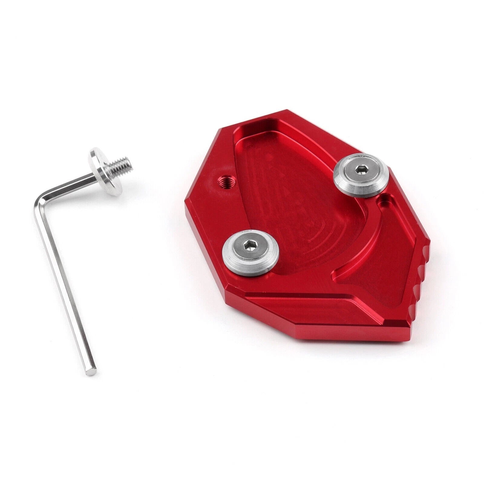 Kickstand Plate for Kawasaki ZX-14R/ZZR1400/GTR1400 (2007–2014) Red