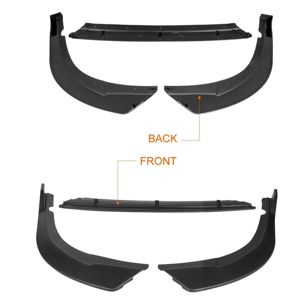 STP-Style Matte Black Front Bumper Body Kit Spoiler Lip for Optima SX SXL (2016–2018)