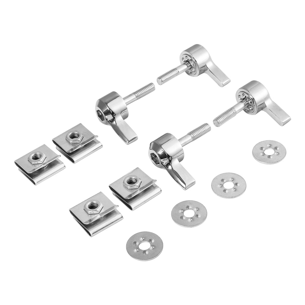 Chrome Saddlebag Lock Mounting Screw Kit for Harley Road Glide (1993–2024)