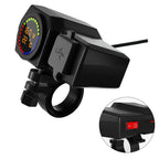 Waterproof Charger with Voltmeter and Temperature Display