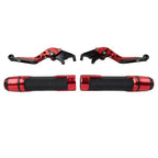 Folding Extendable Brake Clutch Lever Grip Set for Yamaha XMAX 125/300 (2017-2023)